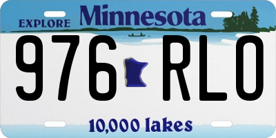 MN license plate 976RLO