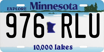 MN license plate 976RLU