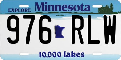 MN license plate 976RLW