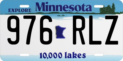 MN license plate 976RLZ