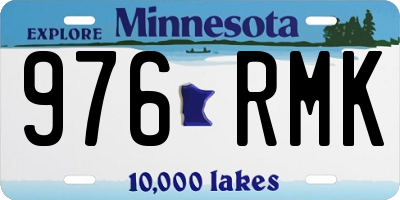 MN license plate 976RMK