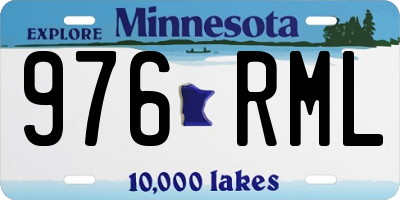 MN license plate 976RML