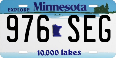 MN license plate 976SEG
