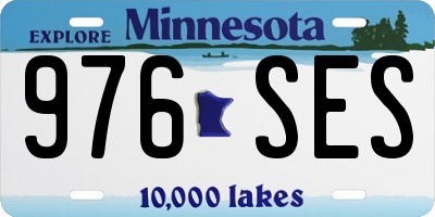 MN license plate 976SES