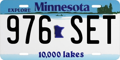 MN license plate 976SET