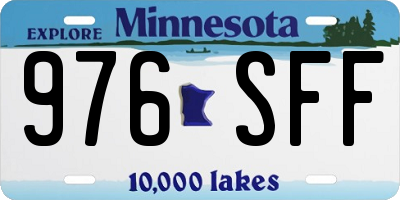 MN license plate 976SFF