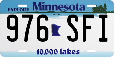 MN license plate 976SFI
