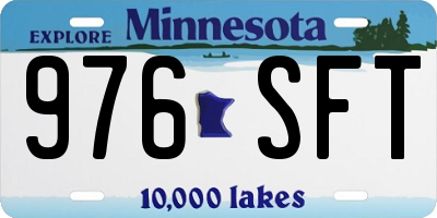 MN license plate 976SFT