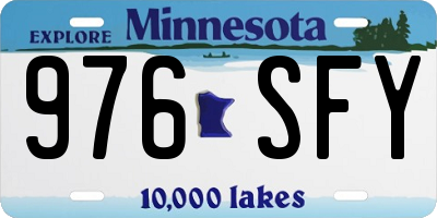 MN license plate 976SFY