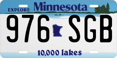 MN license plate 976SGB