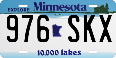 MN license plate 976SKX