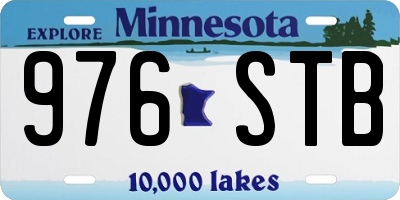 MN license plate 976STB