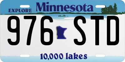 MN license plate 976STD