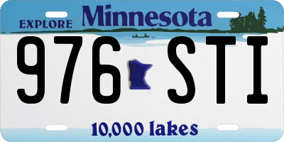 MN license plate 976STI