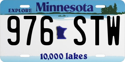 MN license plate 976STW