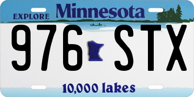 MN license plate 976STX