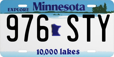 MN license plate 976STY