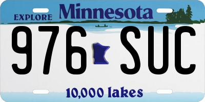 MN license plate 976SUC