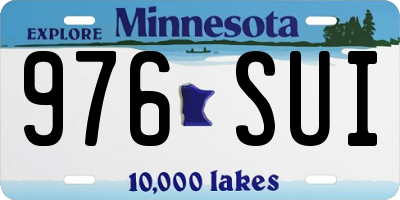 MN license plate 976SUI