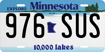 MN license plate 976SUS