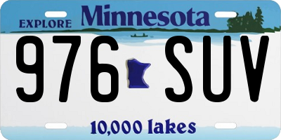 MN license plate 976SUV
