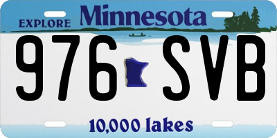 MN license plate 976SVB
