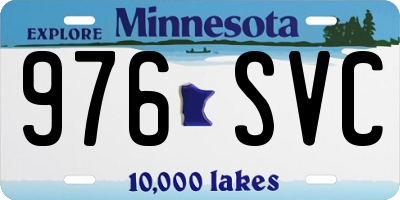 MN license plate 976SVC
