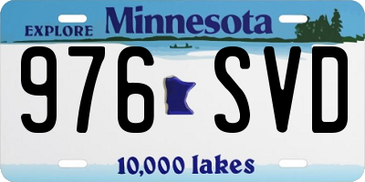 MN license plate 976SVD