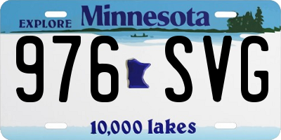 MN license plate 976SVG