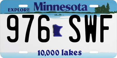 MN license plate 976SWF