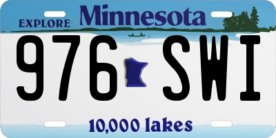 MN license plate 976SWI