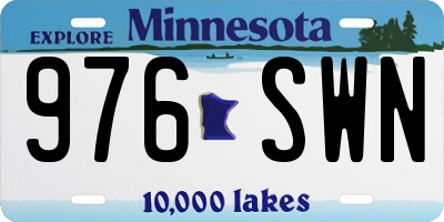 MN license plate 976SWN