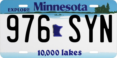 MN license plate 976SYN