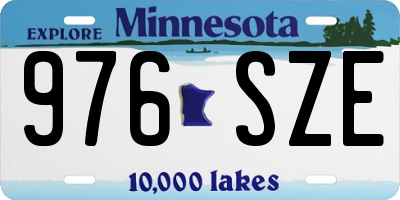 MN license plate 976SZE