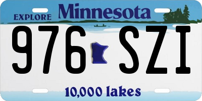MN license plate 976SZI
