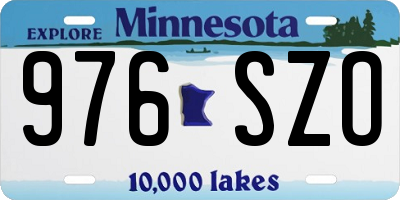 MN license plate 976SZO