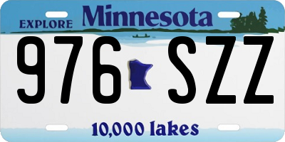 MN license plate 976SZZ