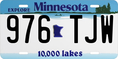 MN license plate 976TJW