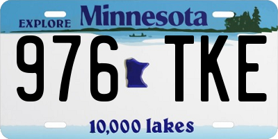 MN license plate 976TKE