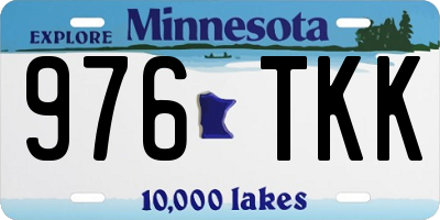 MN license plate 976TKK