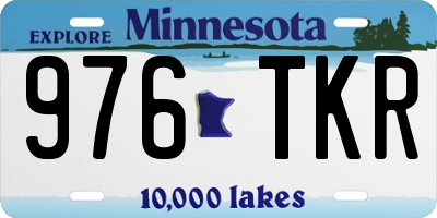 MN license plate 976TKR