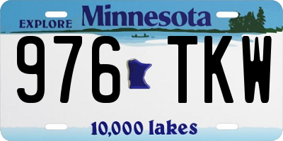 MN license plate 976TKW