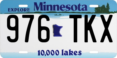 MN license plate 976TKX