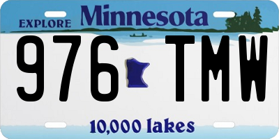 MN license plate 976TMW
