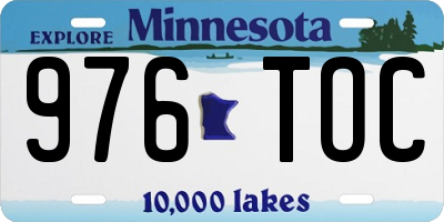 MN license plate 976TOC