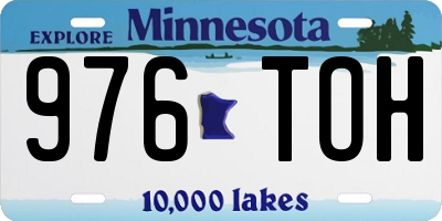 MN license plate 976TOH