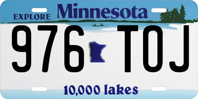 MN license plate 976TOJ
