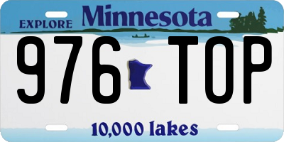 MN license plate 976TOP