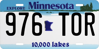 MN license plate 976TOR