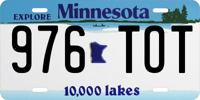 MN license plate 976TOT